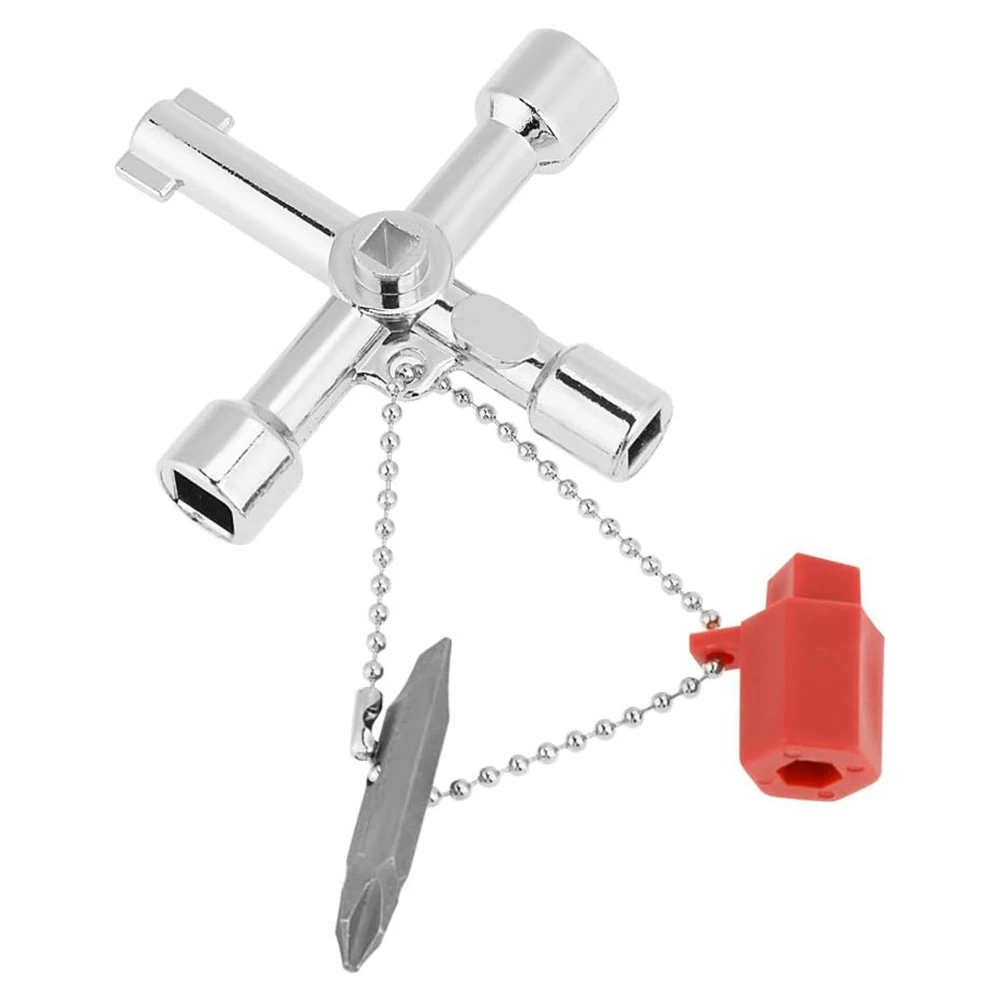 A96I-ユニバーサルコントロールキャビネットクロスキーレンチ亜鉛合金構造コンパクトサイズ10個