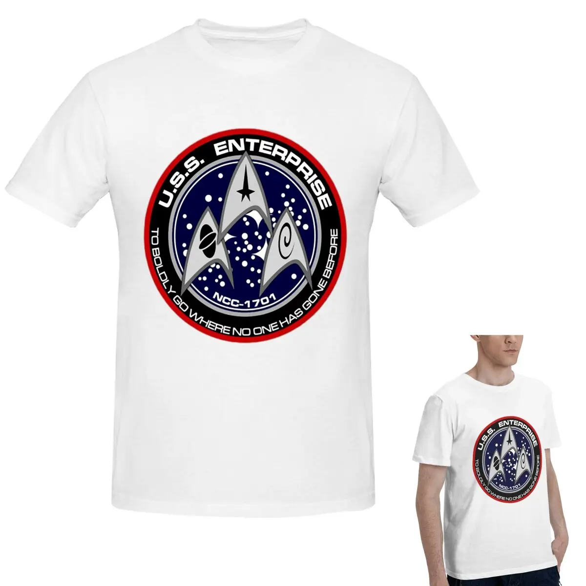 

100% Cotton Star Treks Science Fiction TV Series T-Shirt Men's Funny Oversized T Shirt Men Crew Neck Summer Shirts Tops S-6XL