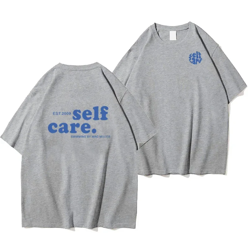 メンズカジュアルセルフケアTシャツ,ラウンドネック,ヨーロピアンサイズ,ヒップホップトップ,macc miller,ファッション,夏