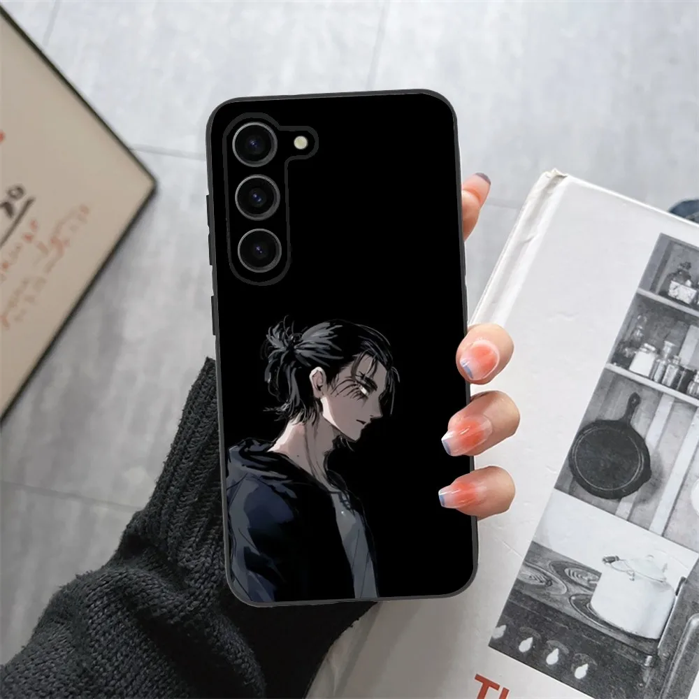 Attack On T-Titan Phone Case For Samsung Galaxy A13,21s,22,31,32,52,53,71,80,91 Black Soft Cover