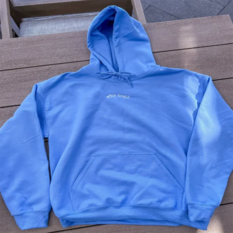 Pourquoi pas sweat à capuche à manches longues col rond pull unisexe coton sweat pour les femmes usage quotidien et Streetwear vêtements graphiques