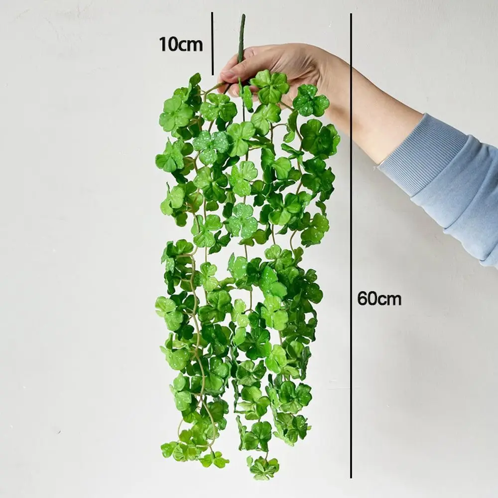 

Soft Artificial Copper Coin Grass Plants Handmade Wall Hanging Fake Ivy Leaf Leaves Realistic Mini Bouquet Garden