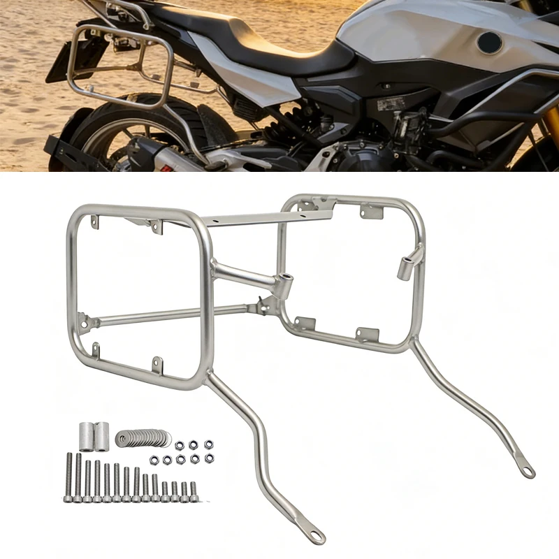 

Stainless Steel Pannier Top Case Bracket Toolbox Support Saddlebag Holder For BMW F900XR F 900XR F900 XR 2019-2025 Luggage Rack