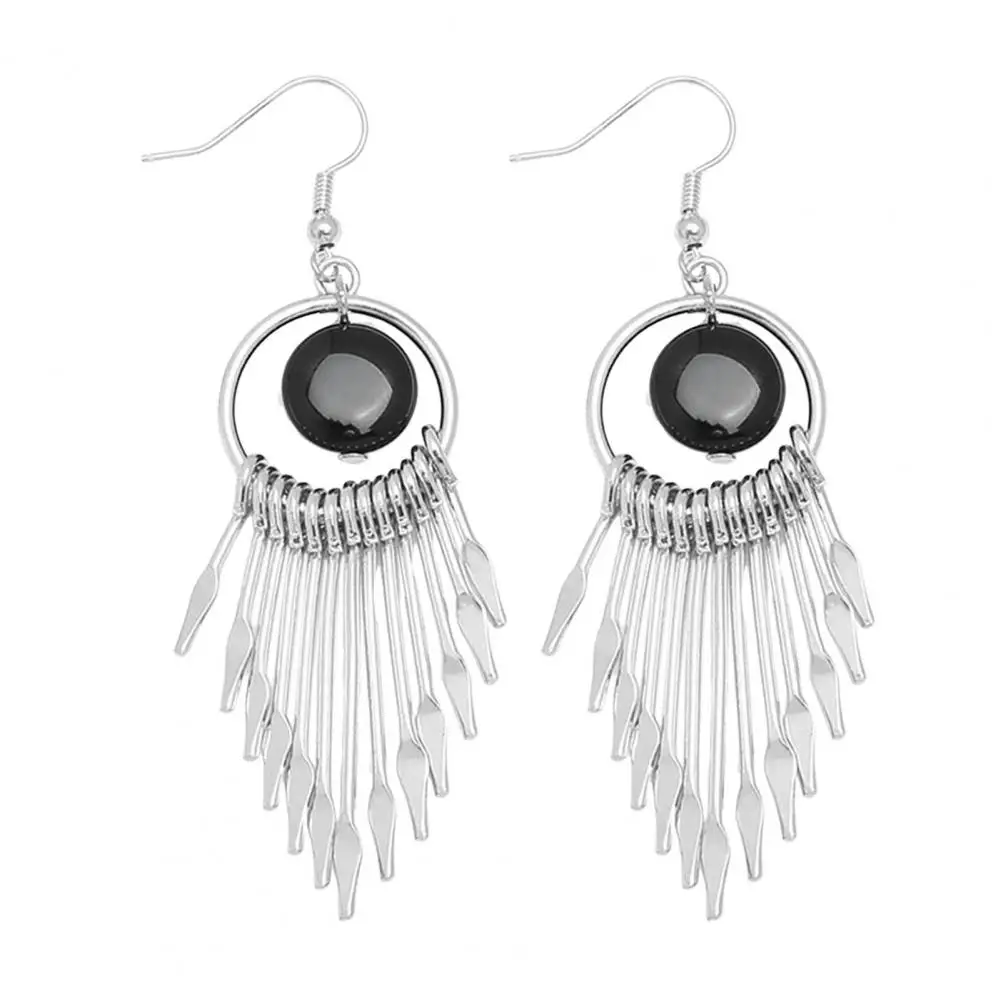 Classic Tassel Earrings Stylish Tassel Drop Earrings for Women Chic Minimalist Design Elegant Dangle Earrings with Exaggerated