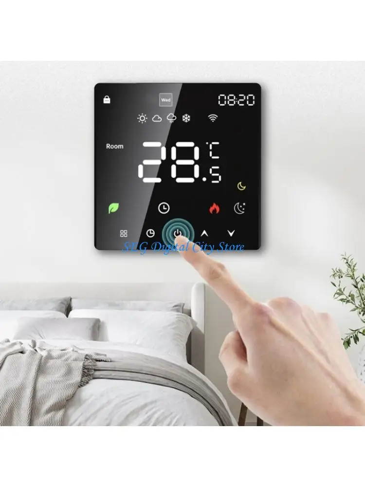 U75B LCD Display Thermostat WiFi Programmable For Energy Efficient Heating
