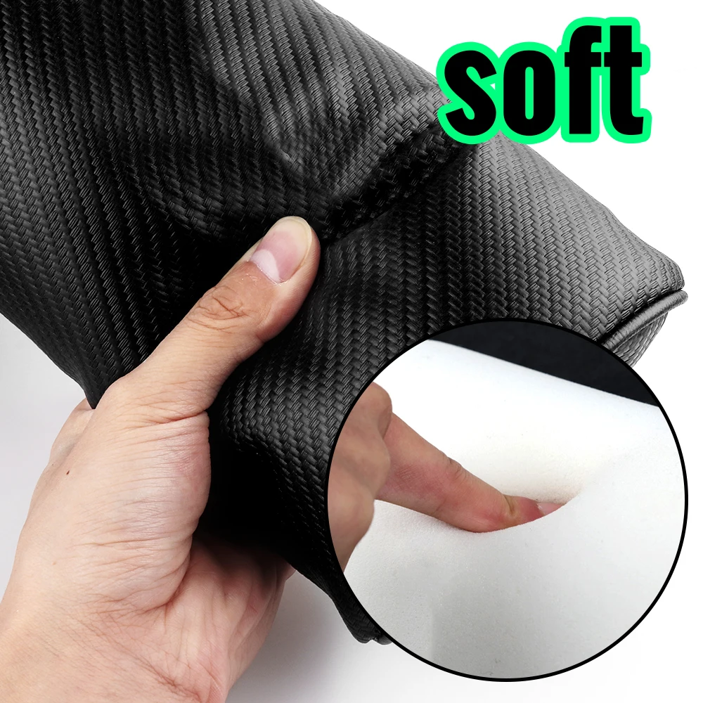 1/2PCS Carbon Fiber Car Seat Headrest Soft Neck Head Support Pillow For BMW M Performance X1 X3 X4 X5 E46 E90 F20 E60 E39 F10 M3 - view 3