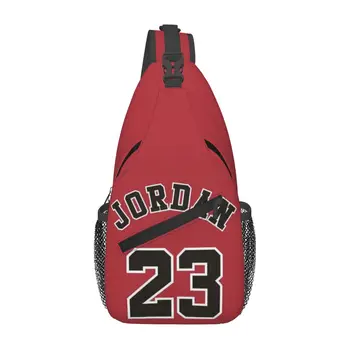 MJ Michael-Jordan 23 슬링 가슴 가방 크로스바디 숄더 백팩 야외 스포츠 데이팟 패션 가방