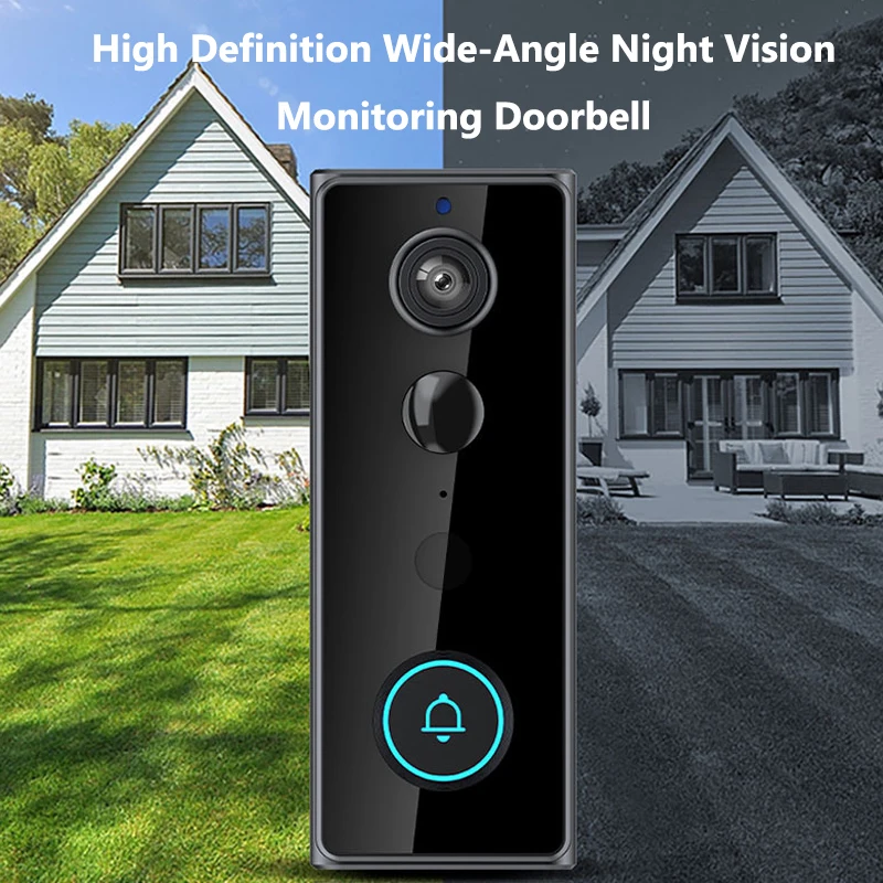 Wireless WIFI Smart Doorbell Video Intercom with Camera for Home Security  Motion Detection Night Vision IP65 Tuya Door Bell