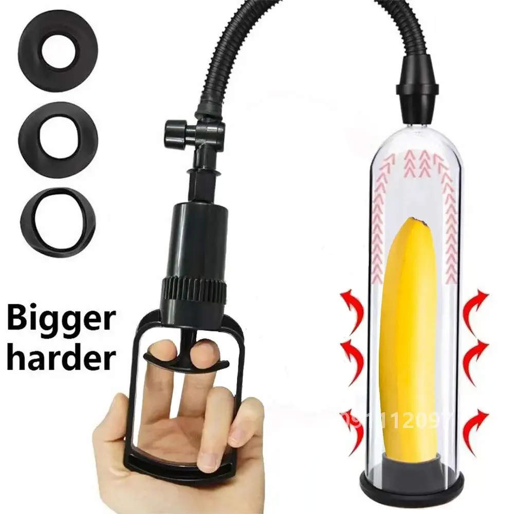 Manul Penis Pump Penis Extender Penis Enlargement Enhancer Sex Toys For Men Male Masturbator Vacuum Pump Dick Trainer Massager