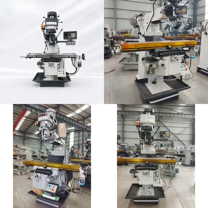 for Small Precision 4H Manual Mills Heavy Duty Horizontal Vertical Turret Milling Machine with Easy Use Features