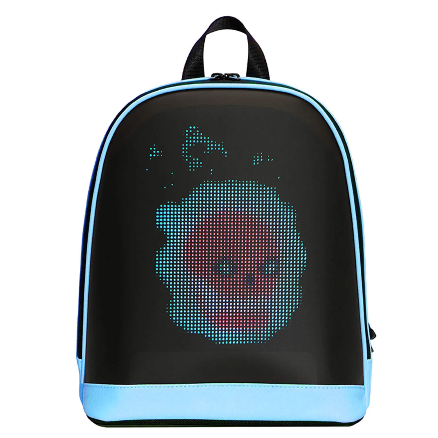 LOY T7-3 LED Screen Backpack Bluetooth Connection App Control Display Advertising Satchel Night Light Schoolbag Travel Bag