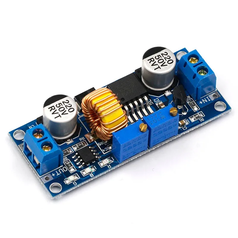 CC/CV 5A Lithium Charger Board XL4015 Adjustable 6-38V To 1.25-36V DC Step Down Power Supply Buck Module