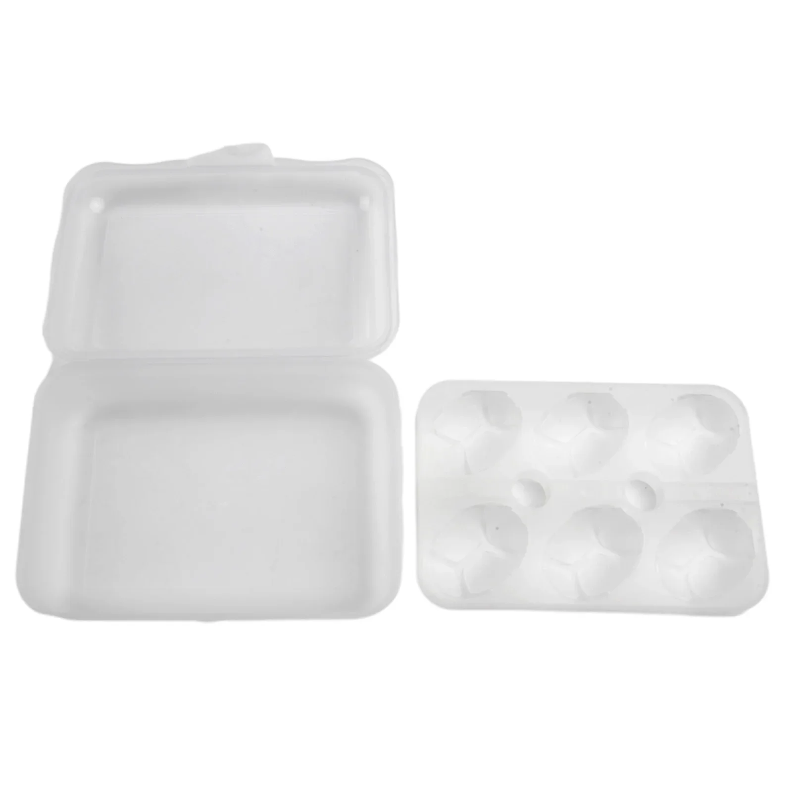 1pc Fresh Keeping 6 Grid Transparent Egg Refrigerator Storage Box Portable Outdoor Anti-collision Plastic Egg Box Food Container