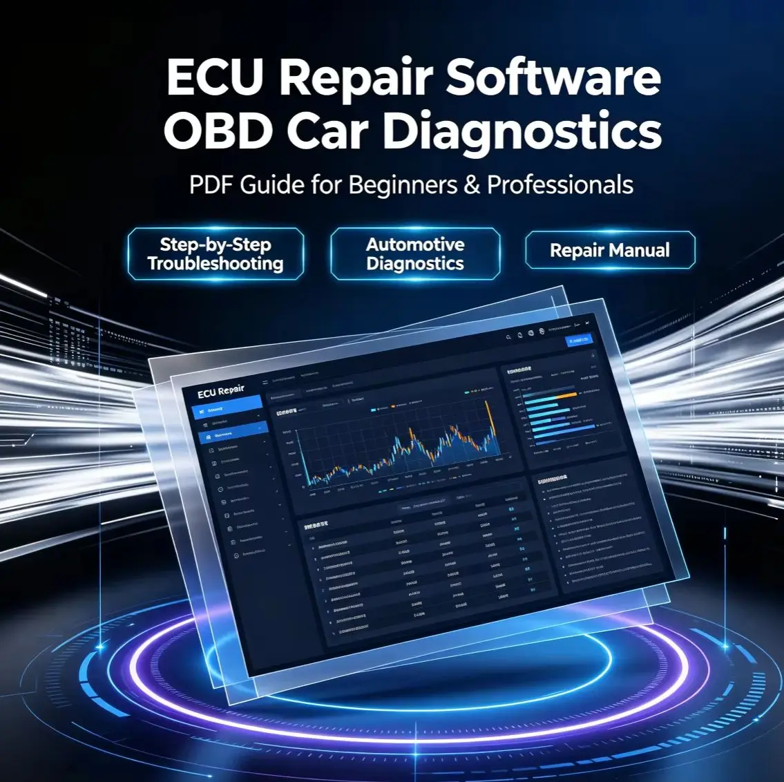 ECU Repair Software OBD Car Diagnostics PDF Guide: Step-by-Step Automotive Troubleshooting Manual for Beginners And Professional
