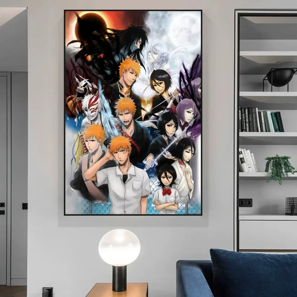 Bleach Mille anni Guerra del sangue Poster Anime Poster Appiccicosi HD Qualità Poster Wall Art Painting Studio Decorazione della parete