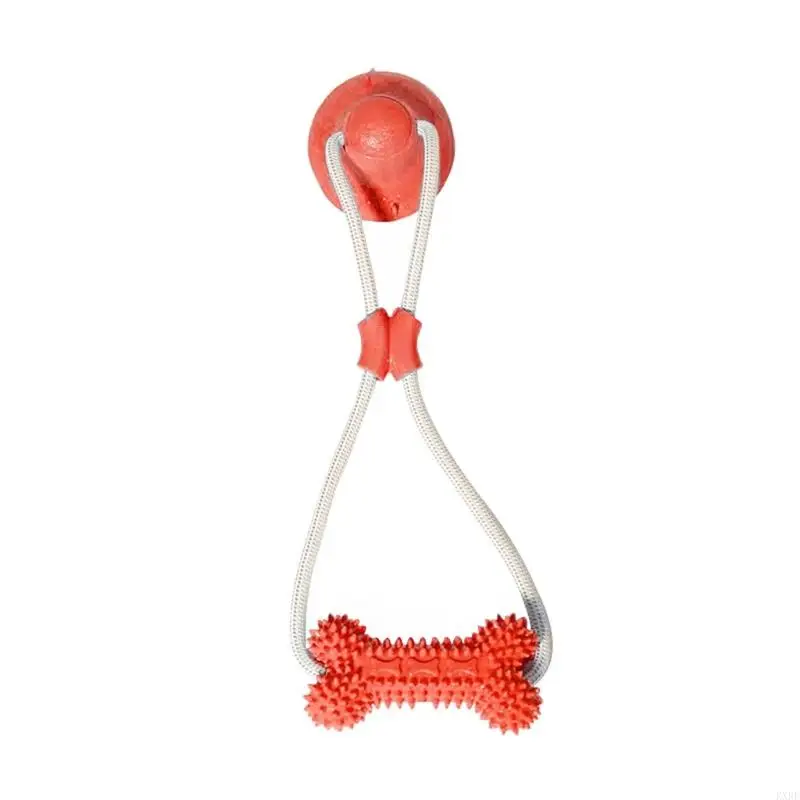 Pet Teething Toy Teething Bone Molar Pet Chew Dental Cleaning Toy Interactive Reward Molar Toy for Puppies KXRE