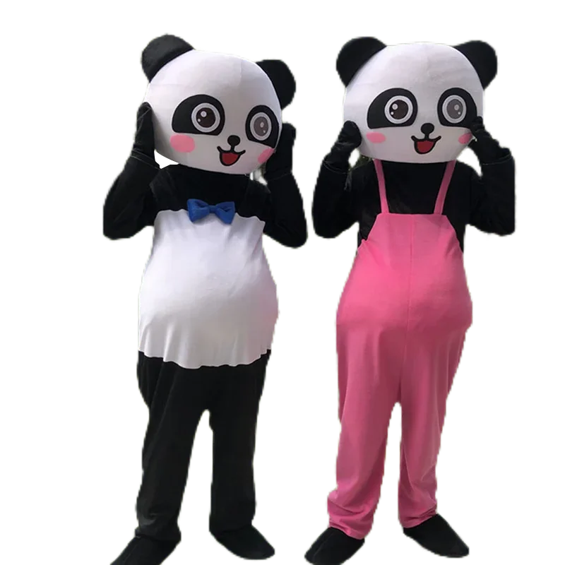 Panda Mascot Costume Cute Panda Bear Adults Anime Cosplay Character Dress Up Funny Hilarious Fursuit Suit Holiday Celebration