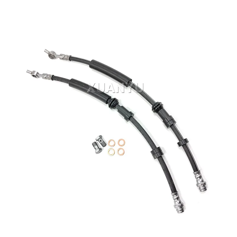 2pcs Front Left Brake Hose LR095289 For Land Rover Range Rover Evoque Discovery Sport L538 240PS PT204 2012-2018 2.0L