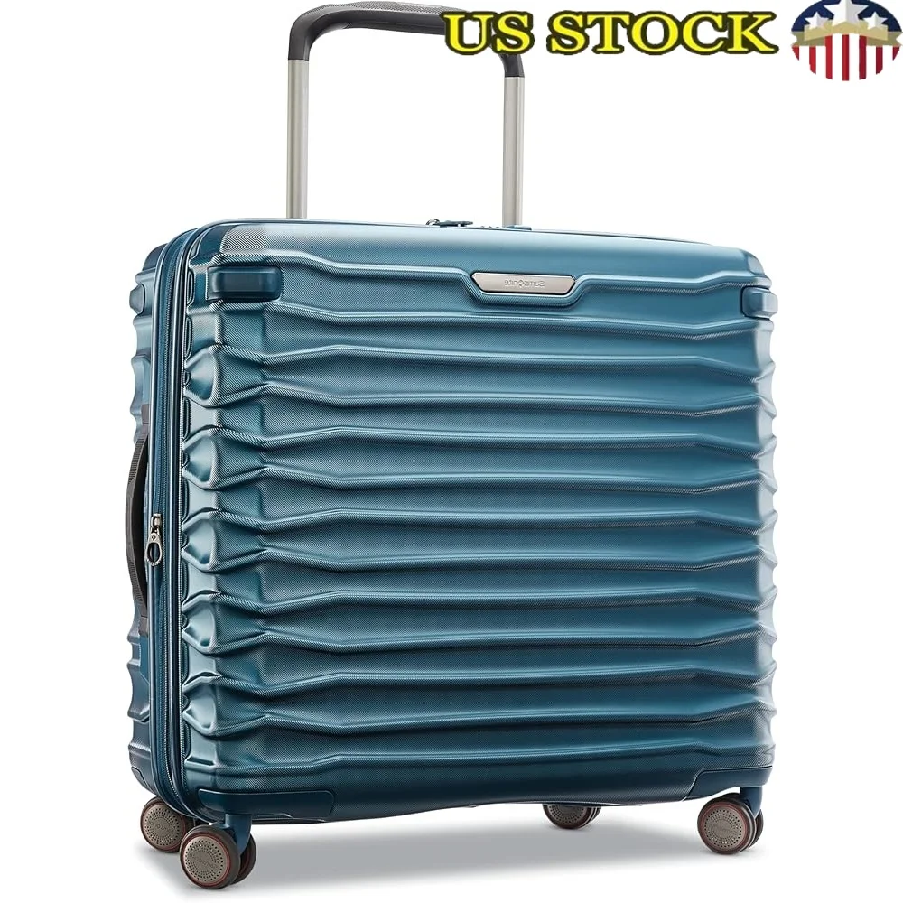 

Durable Expandable Hardside Luggage Spinner Wheels Ergonomic Comfort Grip Polycarbonate Shell Tri-Fold Suiter Travel Storage