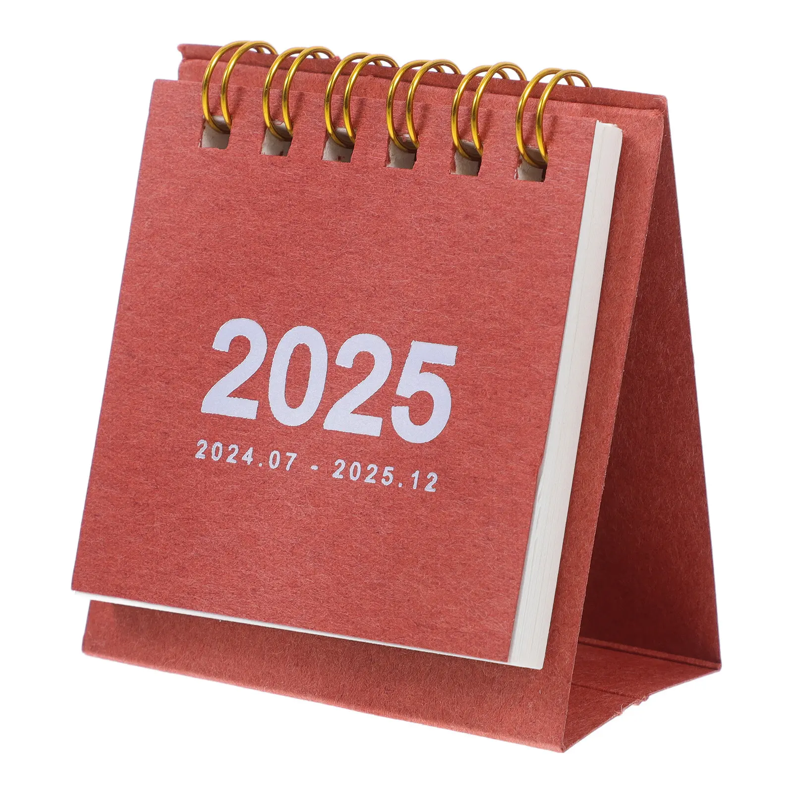 

2024-2025 Small Desktop Calendar Decorative Standing Monthly Calendar for Office Home Desk Flip Note Organizer Daily Use