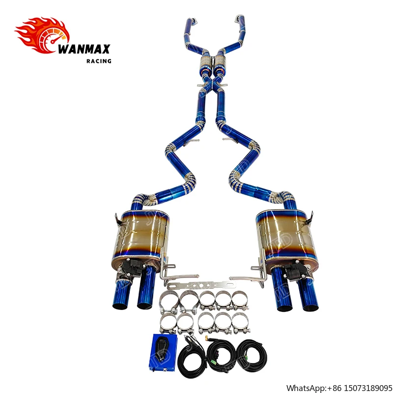 

Высокопроизводительная выхлопная система из титанового сплава для M3 E9X: титановая спортивная выхлопная система с клапанами (Catback)