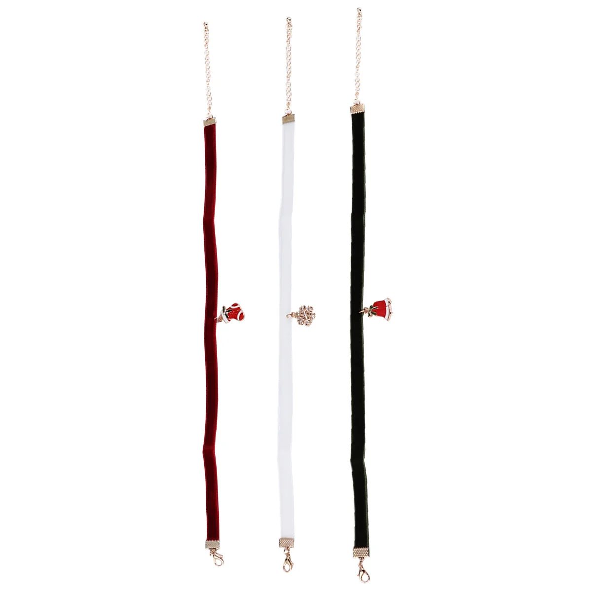 

3 Pcs Women Necklace Festive Clavicle Choker Necklaces for Trendy Party Accessories Jewelry Chain Accessory