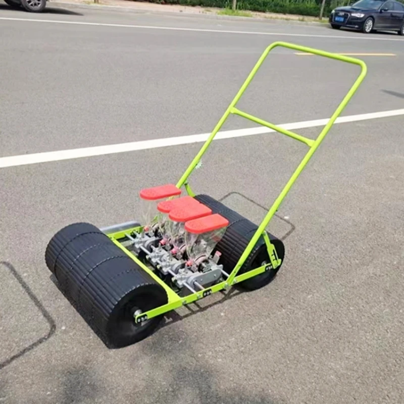 Farm Small Vegetable Seeder Hand Pushed Vegetable Planter Semi Automatic Onion and Tomato Seed Seeder