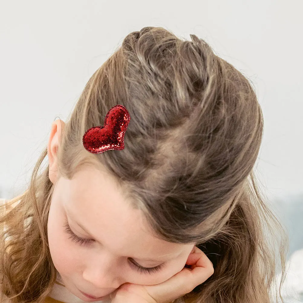 

12 Pcs Hair Clip Hairpin Heart Clips for Small Accessories Shaped Cute