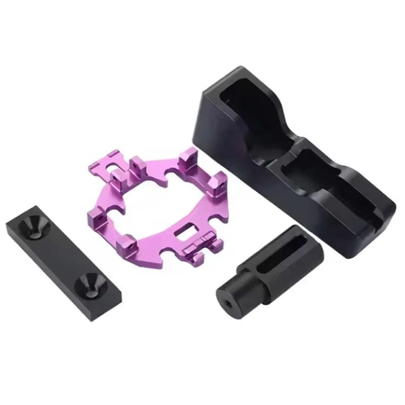 Peças de liga de alumínio usinadas CNC da caixa de gabinete personalizada Anodização Componentes da caixa de montagem Peças CNC