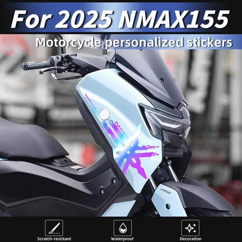 

Applicable to 25 Yamaha NMAX155 front latte decorative sticker personalized decal print modification accessories