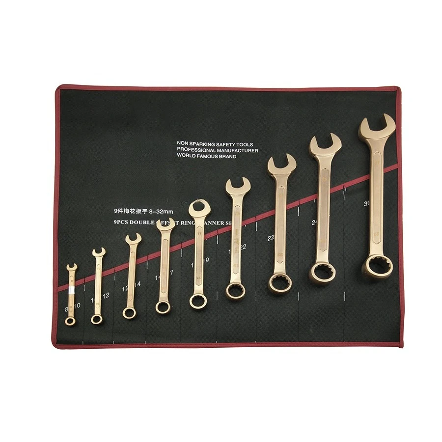 Llave combinada profesional 9 piezas para gasolinera