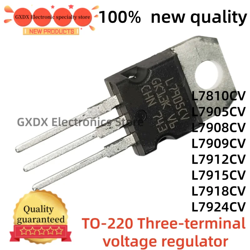 10-20Uds 100% new 7810 7908 7909 7912 7915 7918 7924 L7810CV L7905CV L7908CV L7909CV L7912CV L7915CV L7918CV L7924CV TO-220