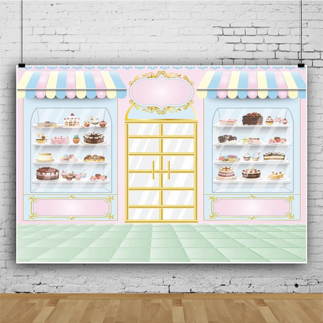 Ice Cream Car Cupcake Backdrop Candy Bar Shop Theme Sweet Baby Birthday Party Baby Shower Photography Background Photo Studio