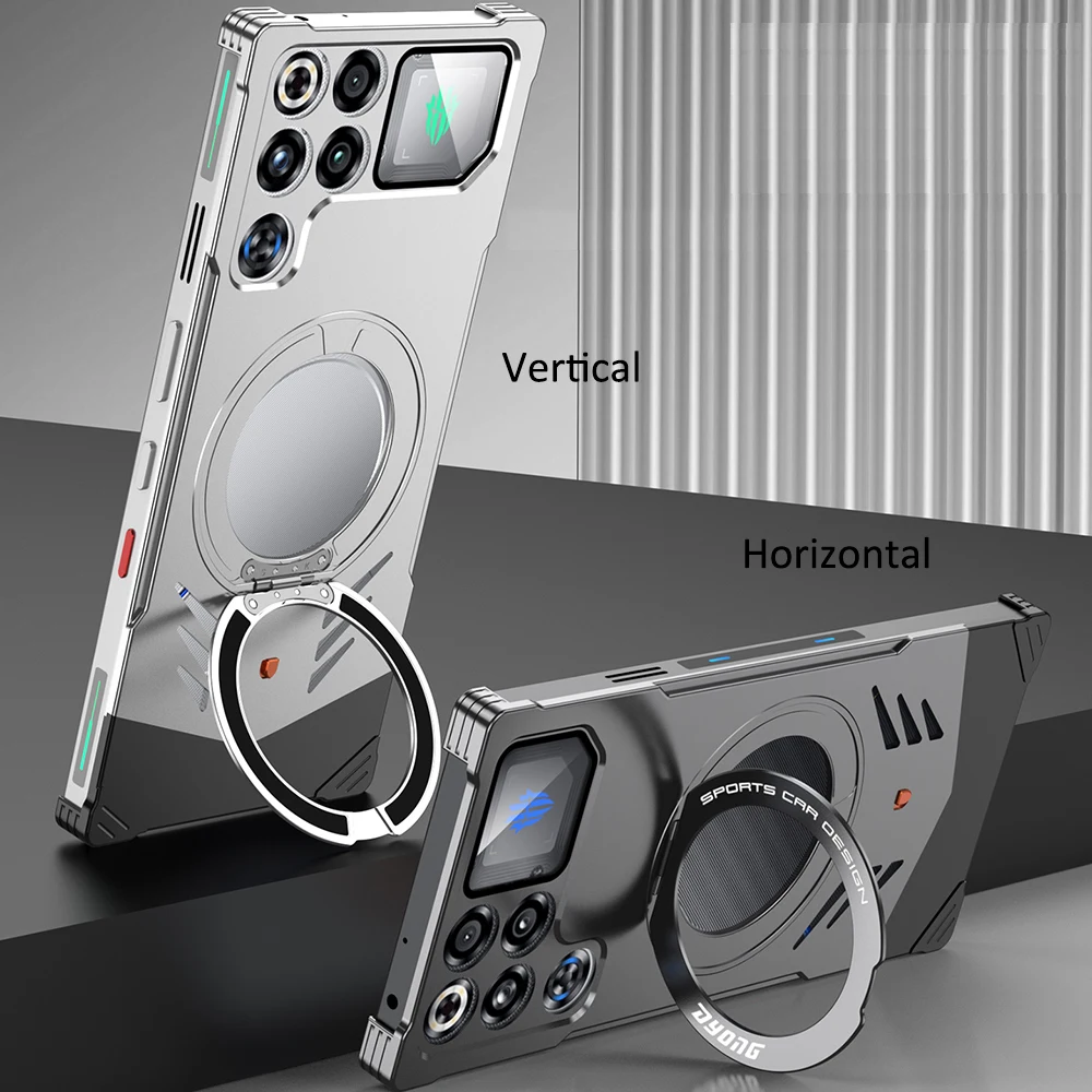 Aluminum Alloy Cooling Heat Dissipation Metal Magnetic Case For ZTE Nubia RedMagic 11 Pro / Red Magic 11 Pro+ Cover Shockproof view 5