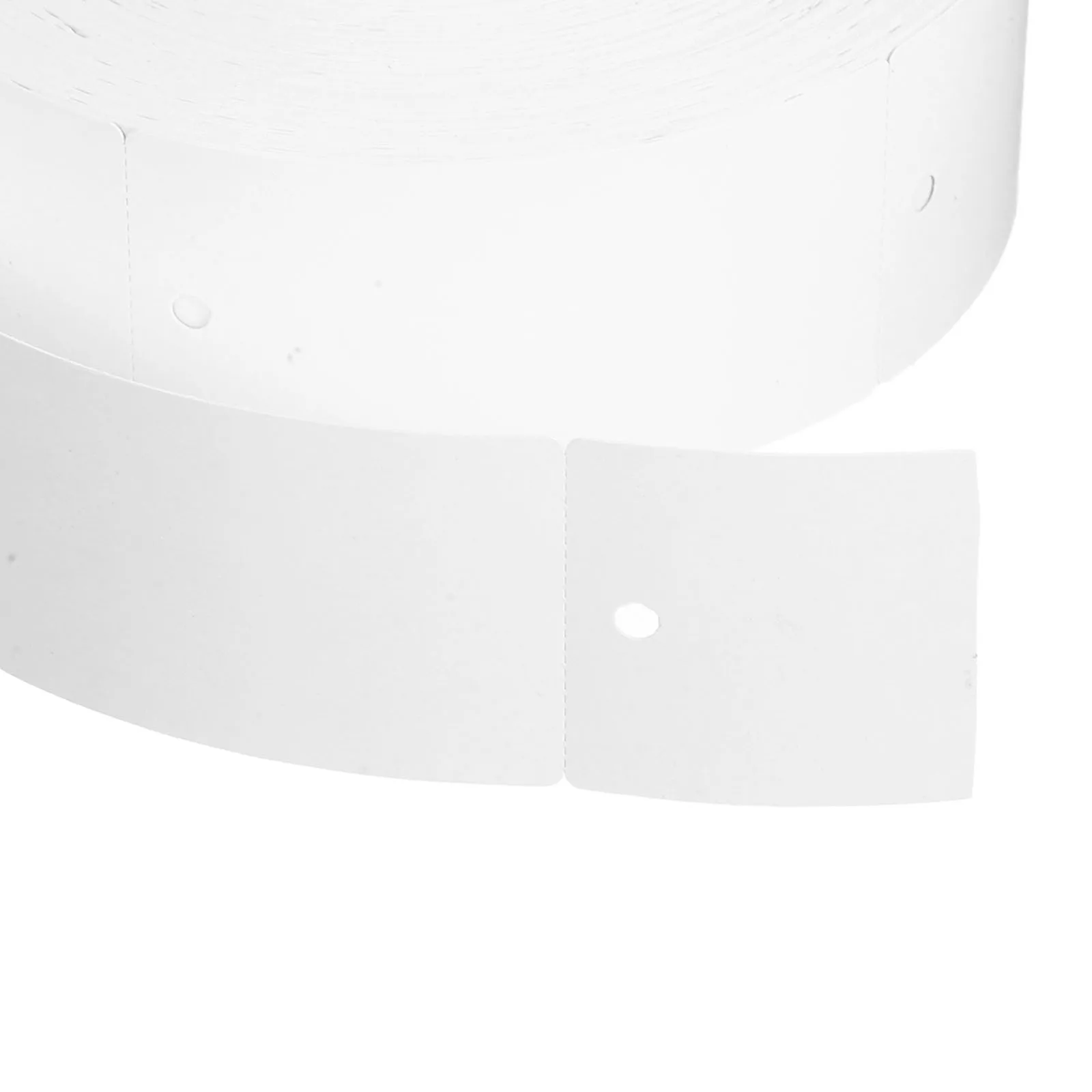 1 Roll 40X80Mm White Blank Hard Card Hanging Tags Diy Clothing Apparel Retailer Custom Blank Hangtags For Fashion Crafts, Paper