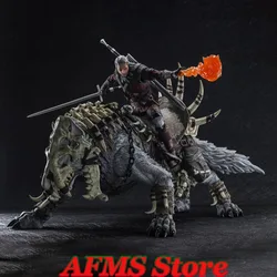 D20 Studio 37Cm 1/12 Scale Collectible Figure Wolf Orc Mounts Giant Wolf Mount White Bone Movable Wolf For 6