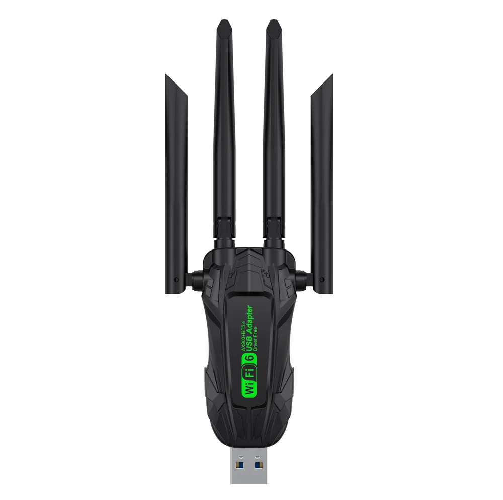 Wi-Fi 6 AX900 BT5.4 USB-адаптер двухдиапазонный 2,4G и 5 ГГц Wi-Fi-карта 2 в 1 Dongle USB беспроводная сетевая карта Wlan-приемник для ПК Win10/11