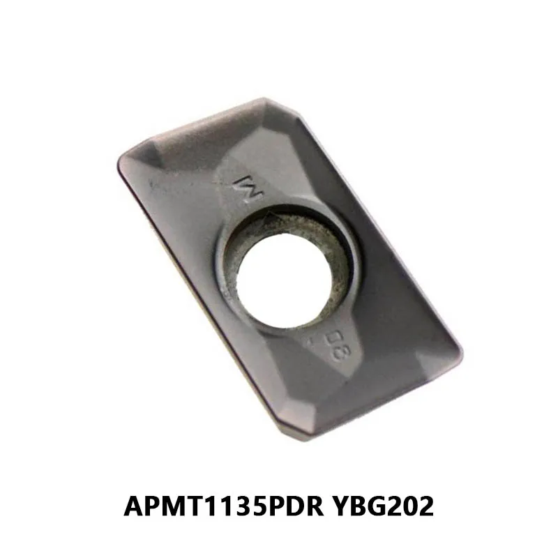 

APMT1135PDR YBG202 100% оригинал APMT1135 CNC карбидные вставки для стали и нержавеющей токарный станок фрезерный режущий инструмент APMT 1135