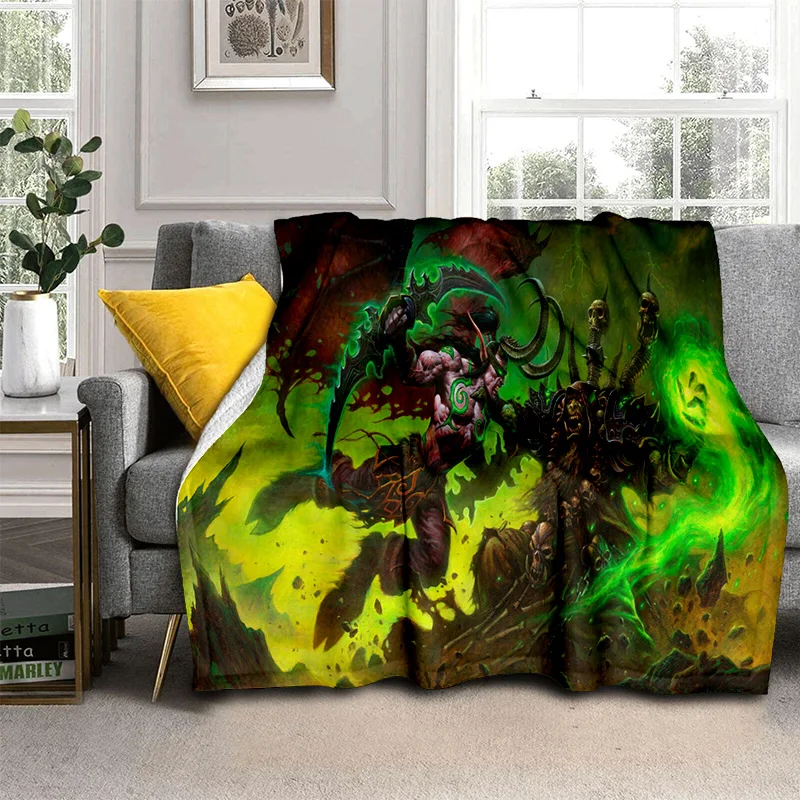 WOW Game World of Warcraft Gamer HD Blanket,Soft Throw Blanket for Home Bedroom Bed Sofa Picnic Travel Office Cover Blanket Kids