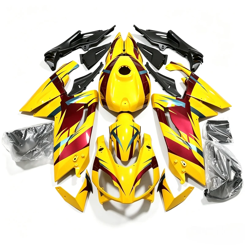 4Gifts New ABS Motorcycle Whole Fairings Kit Fit For Aprilia RS125 2006 2007 2008 2009 2010 2011 Bodywork Set Golden yellow
