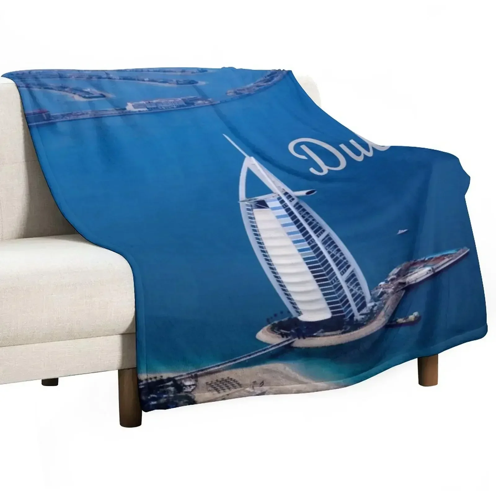 

Dubai UAE Burj Al Arab Throw Blanket funny gift Sofa Quilt valentine gift ideas Thermals For Travel Blankets