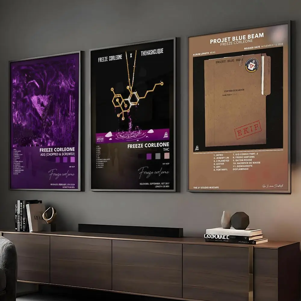 Rapper F-Freeze C-Corleone 667 Poster HD Sticky Wall Art Printing Waterproof Home Living Bed Room Bar Aesthetic Decor