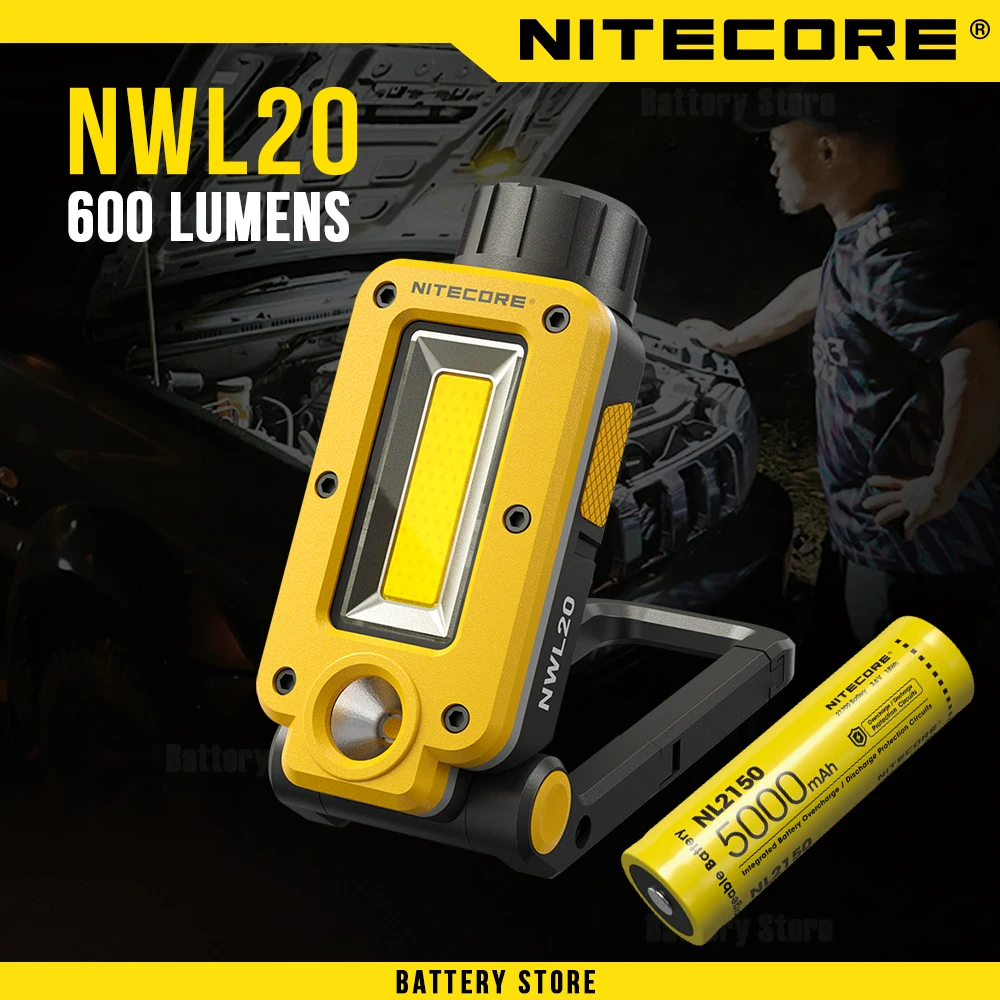 NITECORE NWL20 flashlight Multifunctional triple Output work light Headlamp Headlight Floodlight Spotlight