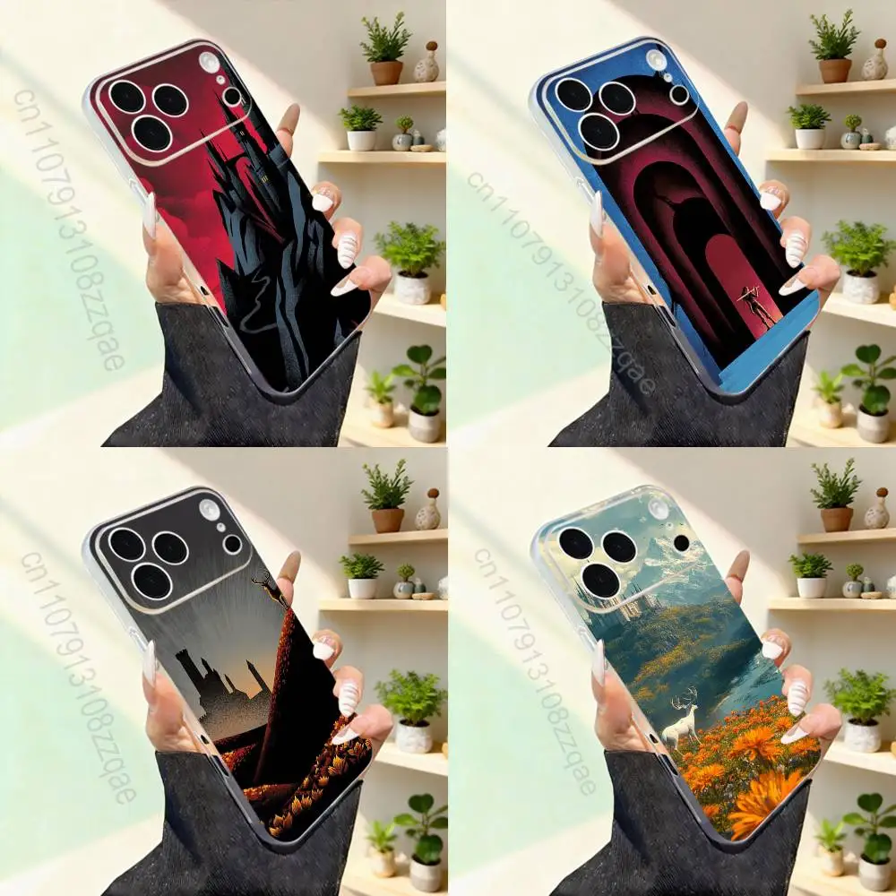 

T-Throne Of G-Glass Cool For iPhone 11,12,13,14,15,16,17,Pro,Max,Plus,Mini,SE4,E Phone Case With Magsafe Wireless