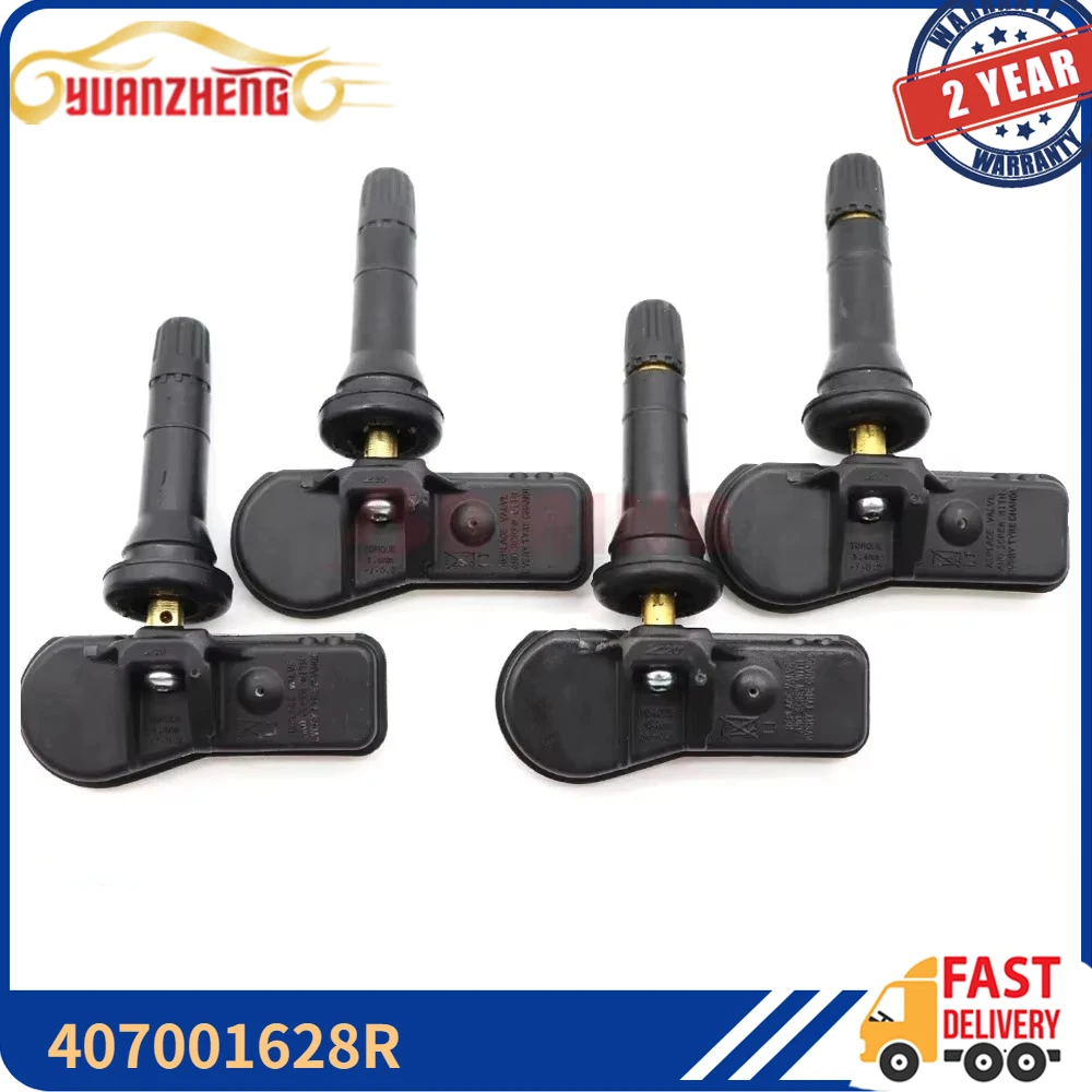 1/4PCS NEW Car Tire Pressure Monitoring System Sensor TPMS 433MHz 407001628R For Kangoo Dacia Dokker Duster Lodgy Logan Sandero