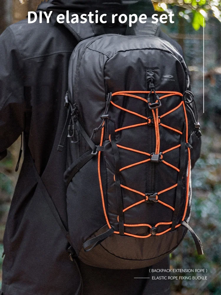 DIY Elastische Seil Rucksack Expansion Seil Set Outdoor Camping Sport Bergsteigen Tasche Modifikation Seil Schnalle – Detail 1