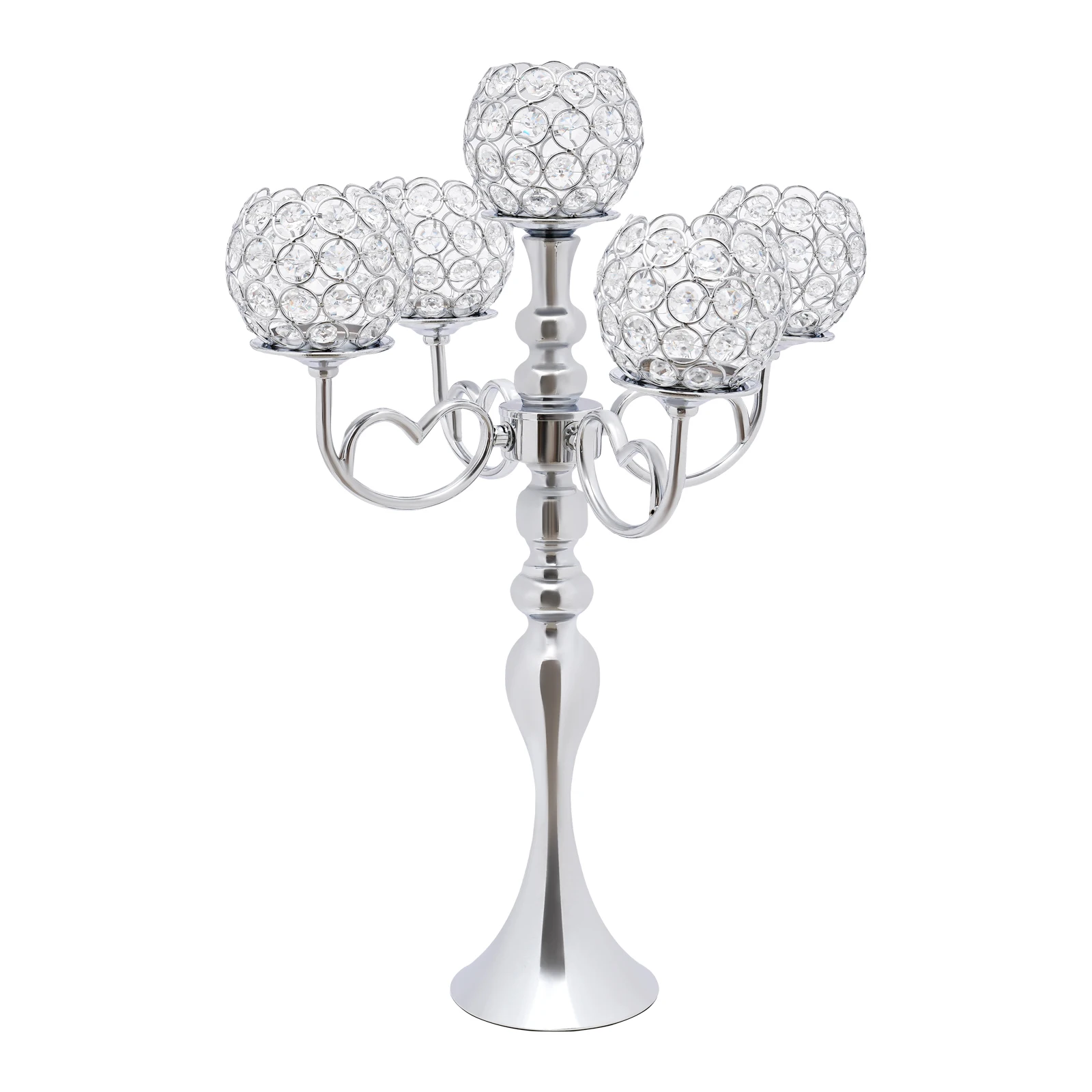 

Durable Iron Candle Holder – High Load Capacity, Anti-Oxidation, Crystal Beads for Luxurious Touch