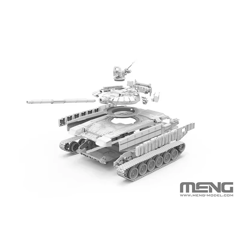 MENG 1/72 Russian T-72B3M Main Battle Tank Assemble Figure 72-007 Model Assembly Uncolored Collectible Custom Plastic Toy Gift - Image 3
