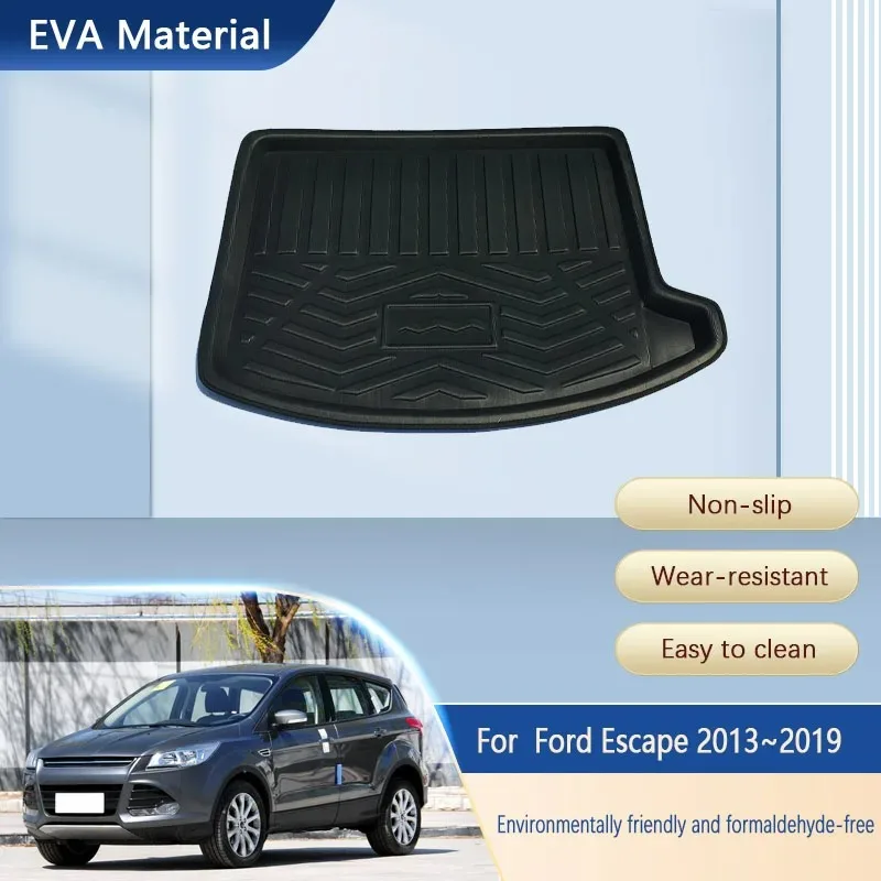 

Car Rear Trunk Storage Pad For Ford Escape Kuga 2013-2019 Anti-dirty Rug Boot Mats Cargo Liner Eva Cover Auto Interior Accesorio