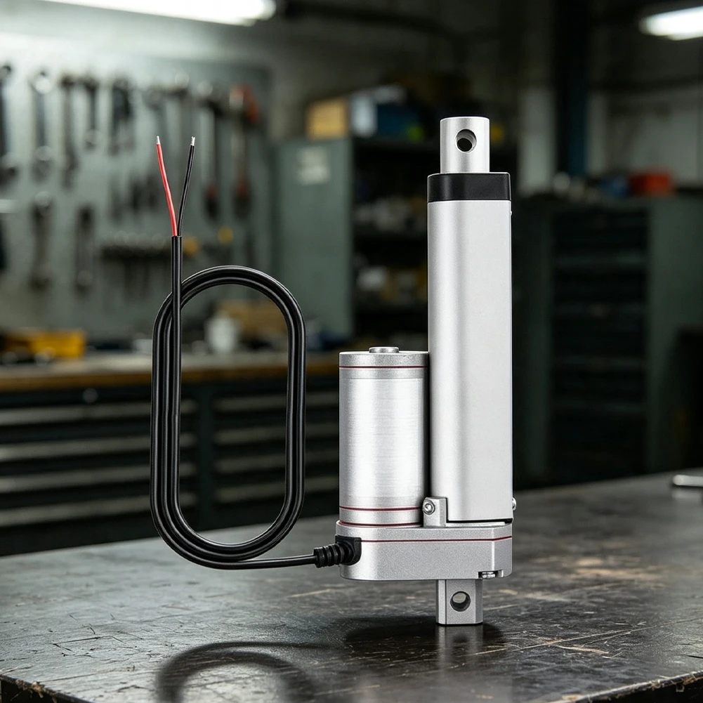Silver 12V Linear Actuator 1500 N Thrust IP65 Protection 55dB Quiet Operation for Agricultural Machinery Adjustment